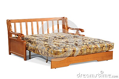 Sofa bed isolated Stock Photo