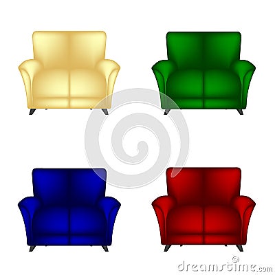 Sofa Chair Vector Illustration