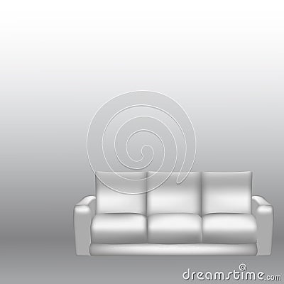Sofa on gradient background - Vector Illustration Vector Illustration