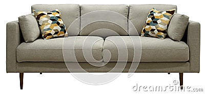 Sofa isolated on white background. Including clipping path Stock Photo