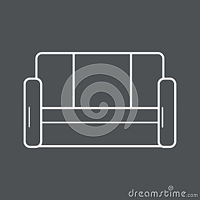 sofa. Vector illustration decorative design Vector Illustration