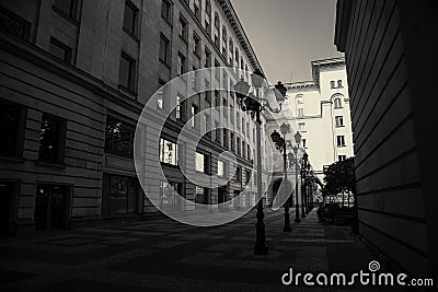 Sofia, Bulgaria - September 1, 2018: archiceture detail from Central Department Store TZUM in Sofia, Bulgaria. Stock Photo