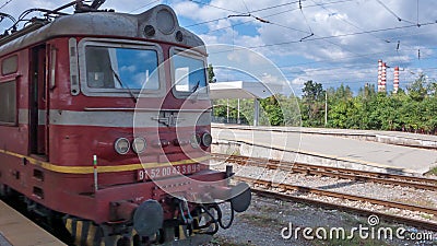 SOFIA, BULGARIA - SEPTEMBER 16, 2018: Central train station in city of Sofia Editorial Stock Photo