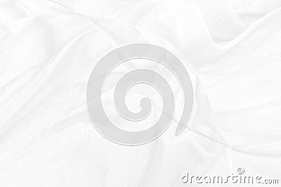 shiny soft fabric curve abstract beauty shape copy space white background. Silky curve shape fashion gray cloth with Beauty soft Stock Photo