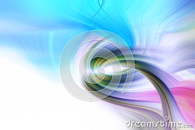 Soft abstract twirl background with fresh natural colors Stock Photo