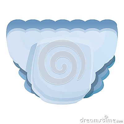 Soft baby absorbent icon, cartoon style Vector Illustration