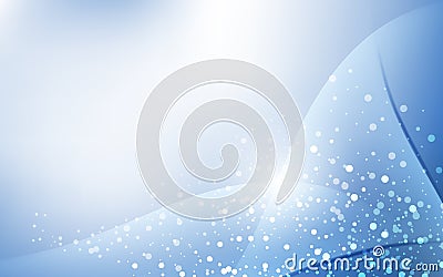 Soft Blue Pastel Bokeh Pale Abstract Background Vector Illustration