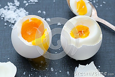 Boiled Eggs Stock Photo
