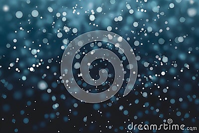 Abstract Bokeh Background of Soft Circles in Deep Teal Stock Photo