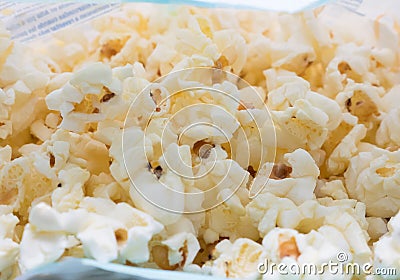 Soft butter popcorn. Stock Photo