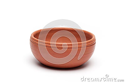 Soft clay pot : bowl Stock Photo