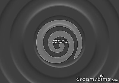 Soft, clear and simple futuristic neumorphism shape elements design. Minimalistic gray background. Abstract 3D circle Stock Photo