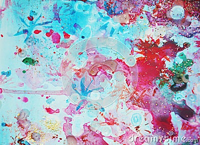 Soft colorful sparkling spots, abstract background and texture Stock Photo