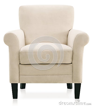 Soft comfortable armchair Stock Photo