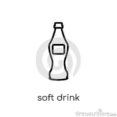 Soft drink icon from Drinks collection. Vector Illustration