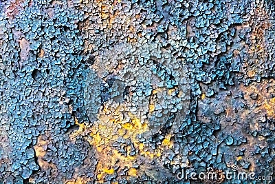 Soft focus photo. Rusty texture. Grunge background. Dry ground and old metal Stock Photo