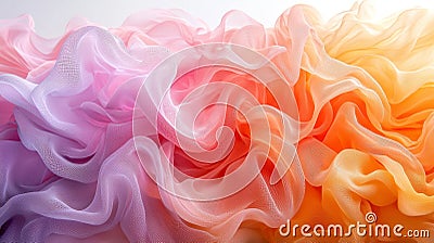 Soft gradients and flowing lines create visual representation letting go illustrating gradual dispersal shapes symbolize Stock Photo