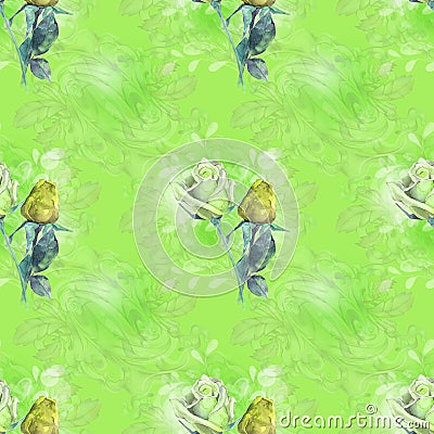 Soft green pattern Stock Photo