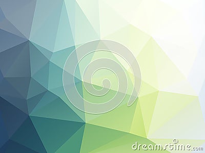 Soft green triangular geometric wallpaper Vector Illustration