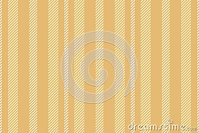 Soft lines seamless vector, periodic texture textile vertical. Sparse pattern stripe fabric background in amber and light colors Vector Illustration