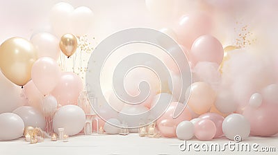 soft modern pastel background Cartoon Illustration