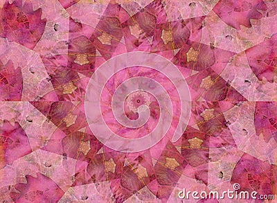 Soft Pink Kaleidoscope Pattern Stock Photo