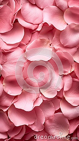 Soft Pink Rose Petals Texture - Floral Natural Background Stock Photo