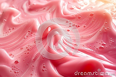 The soft pink swirl texture features bubbly details and flowing patterns, ideal for creating a serene and inviting Stock Photo