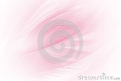 Soft pink vintage color trends chicken feather texture background Stock Photo