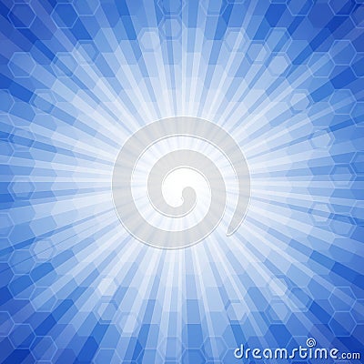 Soft Rays Vector Illustration