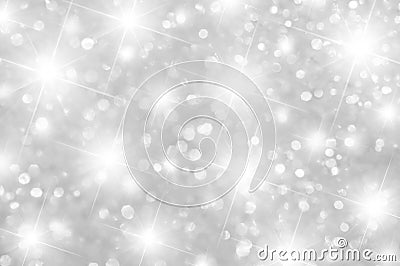 Soft Silver Backround Sparkle Stock Photo