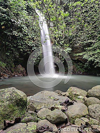 Soft and smooth waterfall Stock Photo