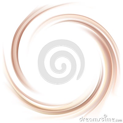 Vector background of swirling chocolate texture Vector Illustration