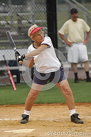 Softball Batter Stock Photo