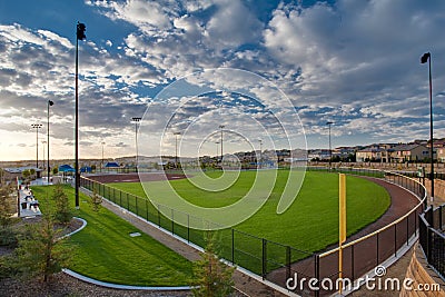 Softball field Stock Photo