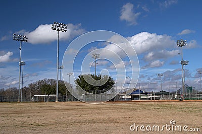 Softball fields Stock Photo