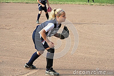 Softball player Stock Photo