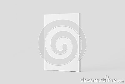 Softcover Book Cover White Blank Mockup Stock Photo