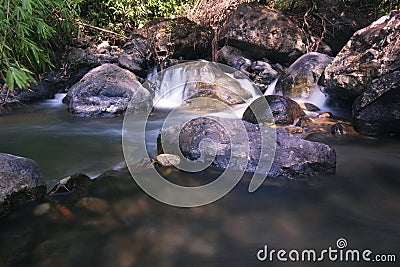 Softness of the tad kaeng nyui Waterfall III Stock Photo