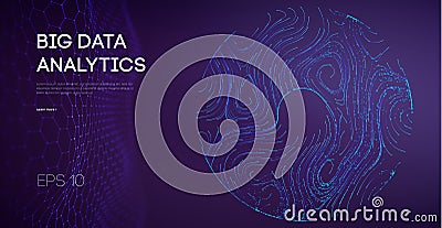 Software code agile industrial internet backdrop. Industry cyber complex big data sound visulization Stock Photo