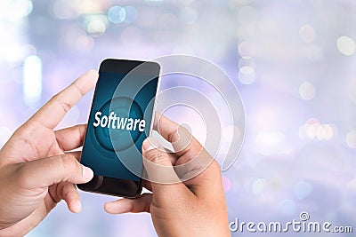 Software Data Digital Programs System Technology computer Stock Photo