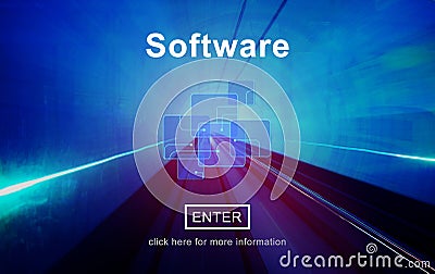 Software Development Program Technology Data Concept Stock Photo