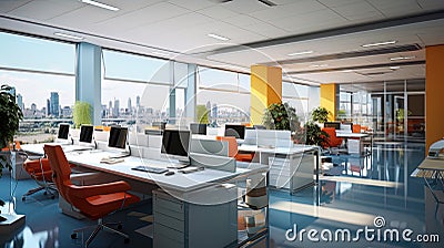 Software development and testing: photo interiors of IT company offices Stock Photo