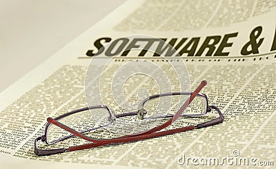 Software news Stock Photo