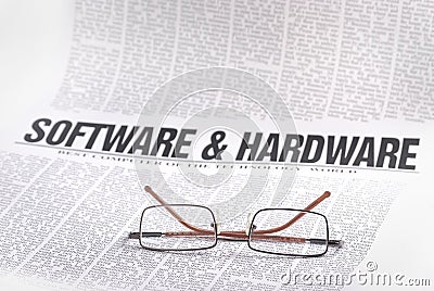 Software news Stock Photo