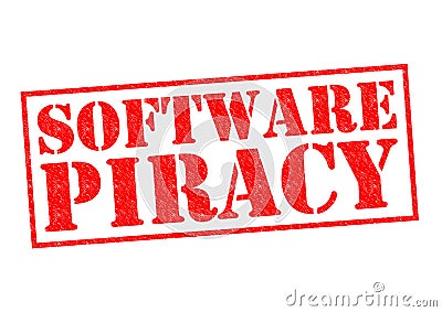 SOFTWARE PIRACY Stock Photo