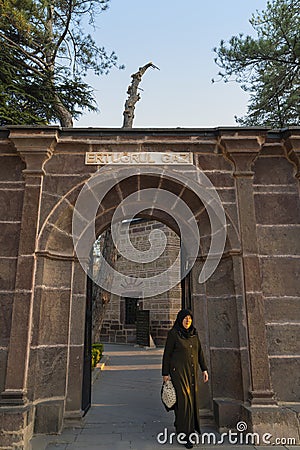 Sogut, Bilecik / Turkey - September 08 2019 : Tomb of Ertugrul Gazi who is the father of Osman Bey Editorial Stock Photo