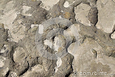 Soil geologic formation in rural areas Stock Photo