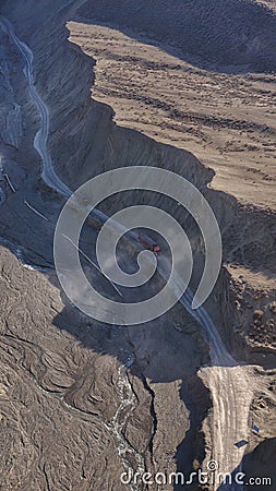 Hongshan Grand Canyon, Xinjiang Stock Photo