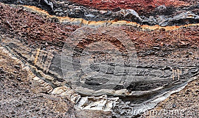 Soil layers Stock Photo